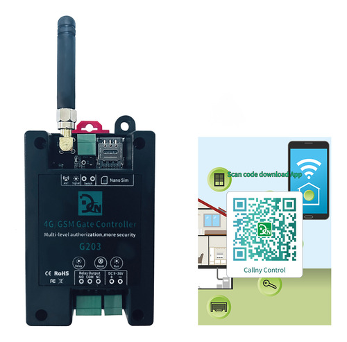 Controlador De Puerta Inalámbrico 4g/gsm G203.soporte Para