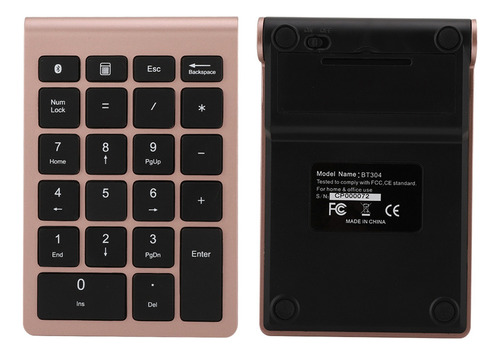 Bt304 Teclado Numérico De 22 Teclas Mini Teclado Inalámbrico