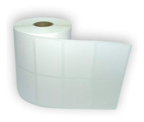 8 Rolos Etiqueta Couchê 50x30 Mm 2c Branca Argox Elgin Zebra