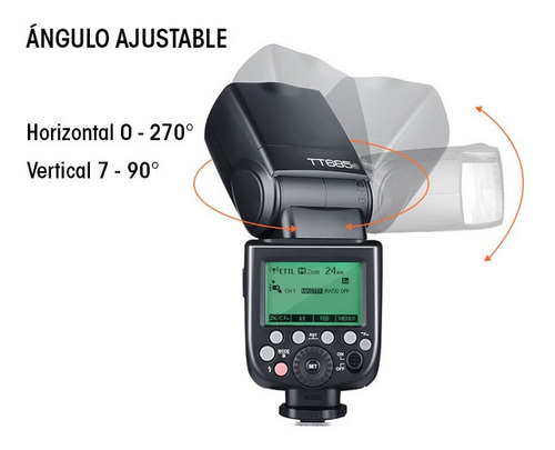 Imagen 7 de 10 de Flash Tt685 Ttl Godox Para Nikon
