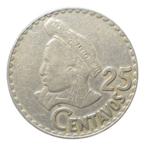 Guatemala 25 Centavos 1971 Gt#01