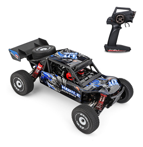 Rc Car Wltoys 124018 Carreras De Alta Velocidad 60 Km/h 1/12