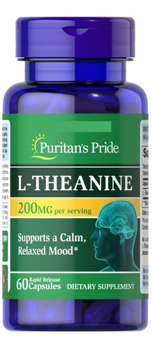 L-teanina 100mg 60 Cápsulas / Puritans Pride 