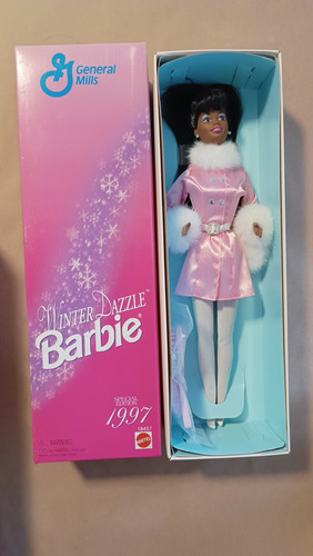 Muñeca Barbie Winter Dazzle 1997 Aa Afroamericana (Usado)