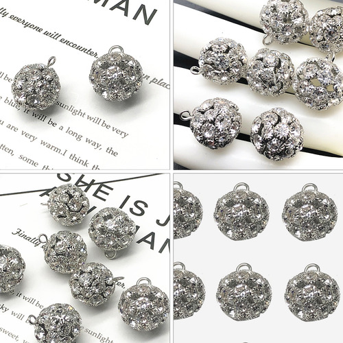 Botones Esféricos Con Forma De Diamante Para Decorar, 10 Uni