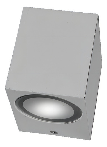 Aplique Unidireccional Recto Aluminio Exterior Gu10 Gris