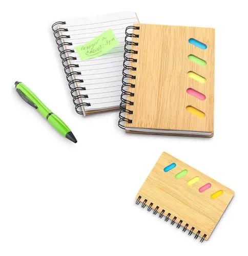 Libreta Bamboo Paper Line 60 Hojas Con Rayas + 5 Stickies