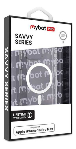 . Funda Mybat Savvy Para iPhone 16 Pro Max - Transparente