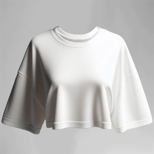 Crop Top Oversized Para Mujer Calidad Premium Varios Tonos