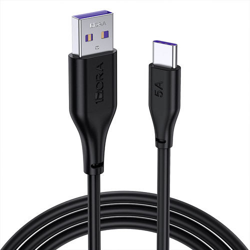 Kit 6 Cabos Tipo C Carregar Celular E Dados 1hora 5a 2m