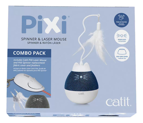 Spinner, Juguete Para Gato (1 Pza) Catit Pixi Color Blanco