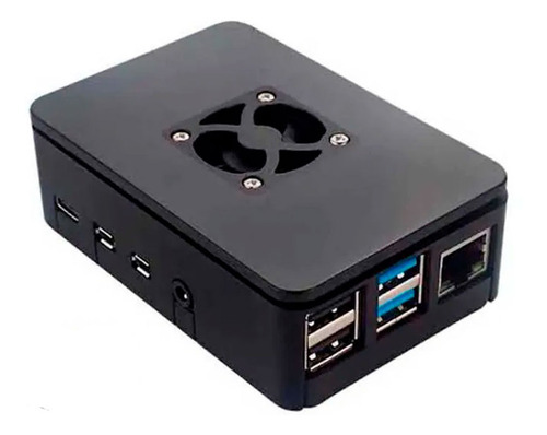Case Preto Para Raspberry Pi 4 Rpi4