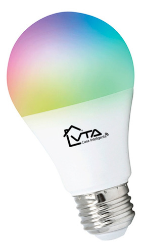 Bombillo De Luz Led Inteligente Vta Wifi Multicolor 9w