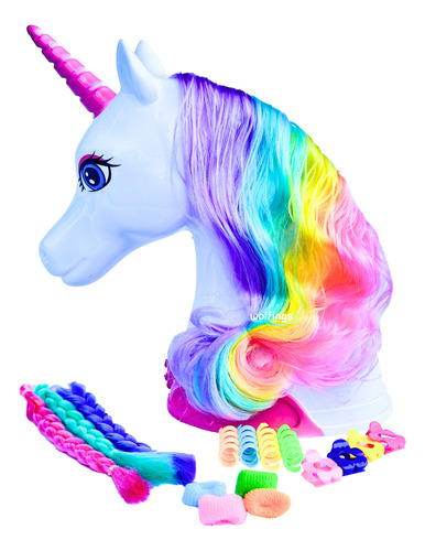 Juego Set Belleza Muñeco Unicornio Para Peinar Juguete Niñas