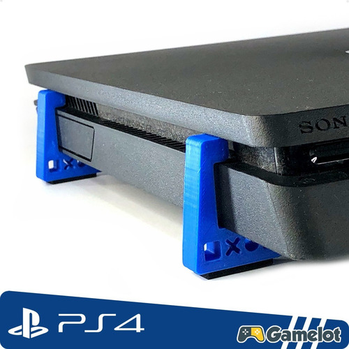 Imagem 2 de 4 de Suporte Mesa Horizontal Pezinho Lateral Console Ps4 Slim Pro