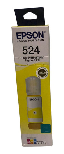 Botella De Tinta Epson 524 Amarillo  T524420