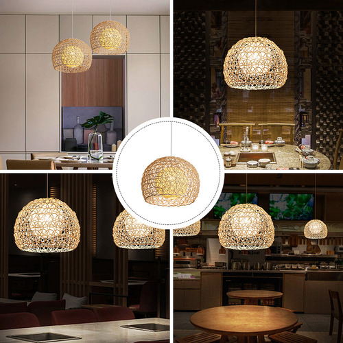 Candelabro De Ratán Rustic Lamp Shades
