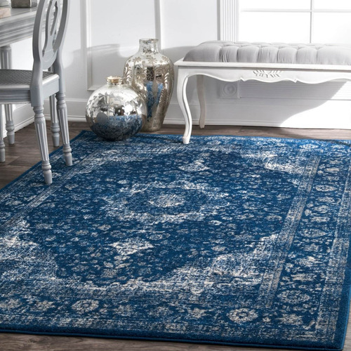 Alfombra Persa Verona 5'x 7' 5'' Azul Oscuro