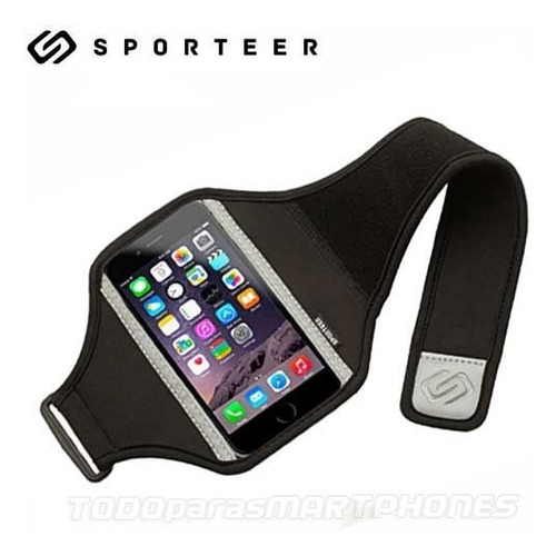 Funda Sporteer Banda Brazo Para iPhone 8/7/6 Classic Negra