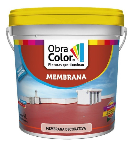 Membrana Liquida Techos Impermeable Premium 4 Kilos Roja Color Rojo