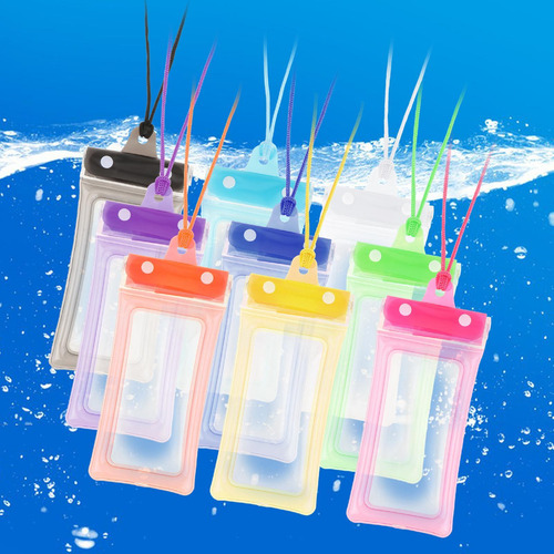 3 Funda Impermeable Universal Para Teléfono Con Correa