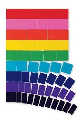 Eta Hand2mind Rainbow Fraction Tiles, Blanco, Plástico