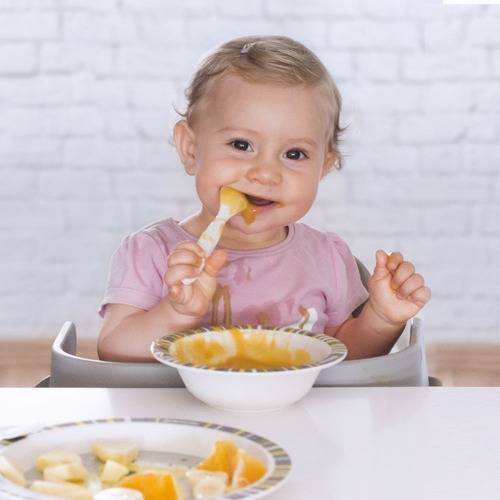 Set Alimentación Infantes Bebe Plato Vaso Miniland Bambú Ax®