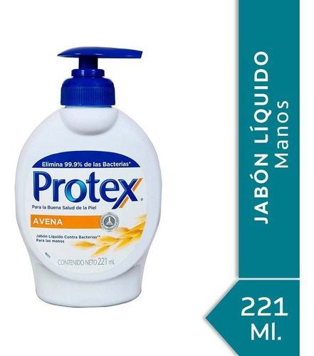 Jabón Líquido Para Manos Protex Avena 221ml