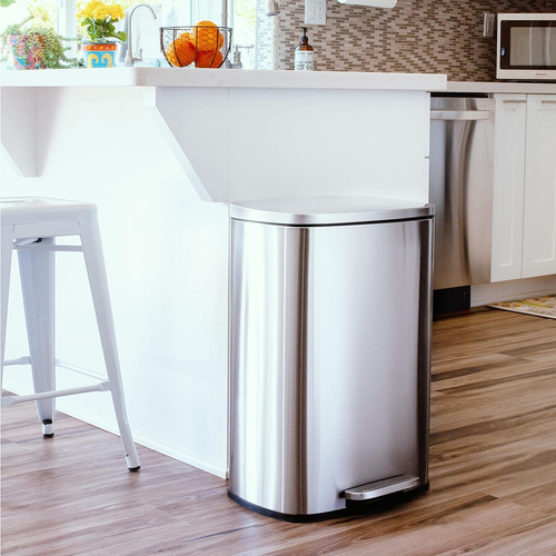 6l Cubo De Basura De Cocina De Acero Inoxidable