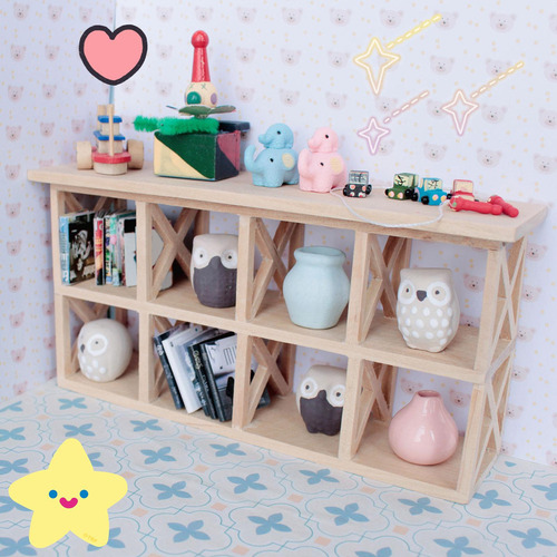 Estante En Miniatura Para Casa De Muñecas, Estante De