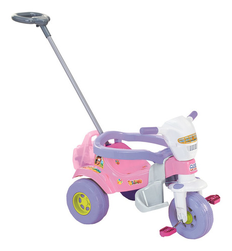 Imagem 1 de 2 de Triciclo Magic Toys Tico-Tico Bichos sem Som rosa