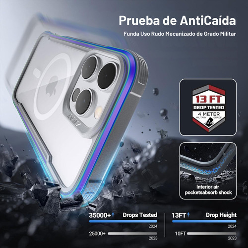 Funda Aluminio Raptic Shield Maganetico Para iPhone 16 Pro
