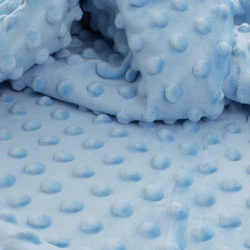 Manta Para Bebe Popcorn Azul 75 X 100 Cm