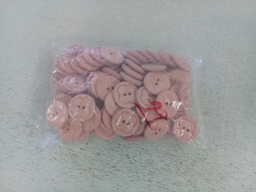 Botones 2cm Rosa Vieja Paquete De 97 Unidades