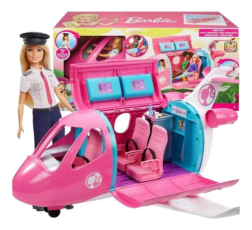 BARBIE EXPLORA Y DESCUBRE JET DE AVENTURAS CON MUÑECA