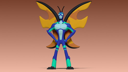 Imagen 1 de 4 de Ben 10 Alien Stinkfly Reinicio V 10- Figura Plastica