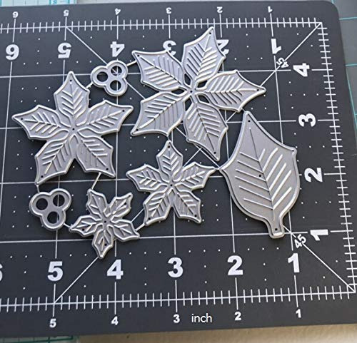Troqueles De Corte Grabados Con Flor De Pascua En Capas, Man