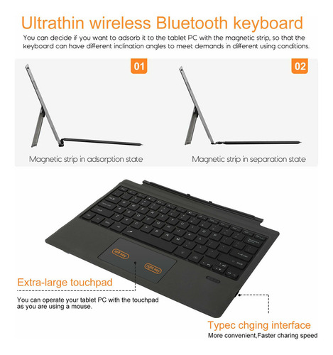 Un Teclado Bluetooth Para Microsoft Surface Pro 3 4 5 6 7