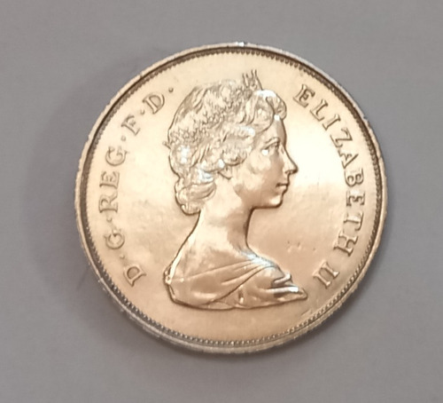 Moneda Del Reino Unido 25 Peniques Isabel Il Reina Madre '80