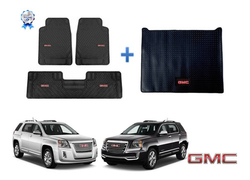 Tapetes 3pz Logo Gmc + Cajuela Terrain 2010 A 2015 2016 2017