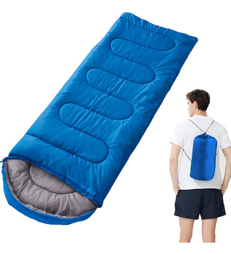 Saco De Dormir De Viaje Compacto Cremallera Cómoda Cálido