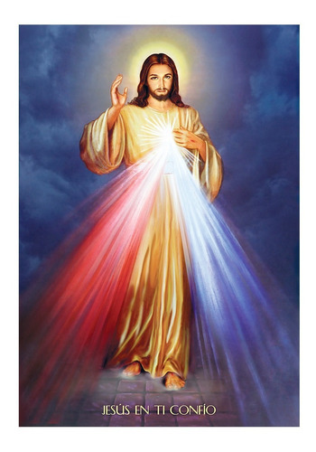 Divina Misericordia (90 De Alto X 60 De Ancho) Con Bastidor