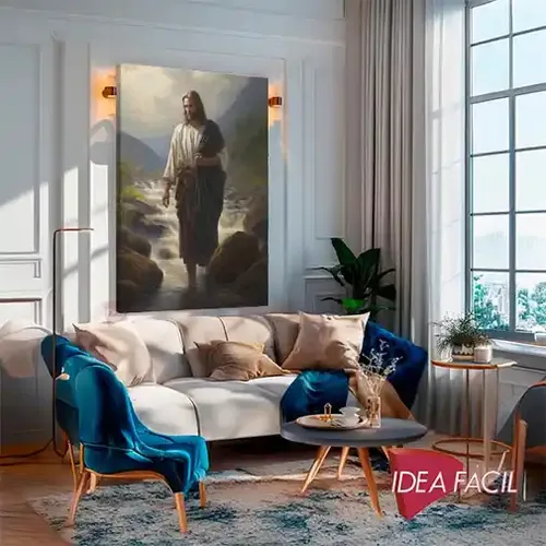 comprar Cuadro Cristo Jesús Artístico Canvas Grueso 90x140cm