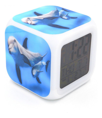 Boyan Nueva Familia De Delfines Reloj Despertador Led Reloj 