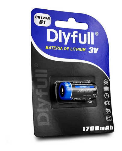 Imagem 4 de 5 de Bateria Pilha Alkalina Cr 123a 3v Lithium P/ Sensor Alarme