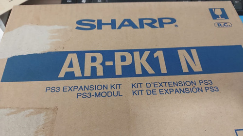 Cd De Liçença Sharp Ps3 Expansão Modulo/kit Mod. Sr-pkx1-n