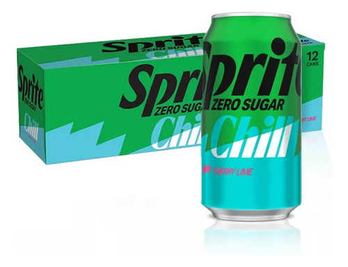 Refresco Sprite Cereza Cherry Lime Zero Sugar 12 Pack 355ml