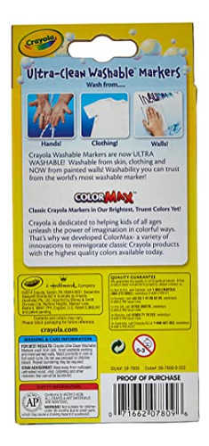 Rotuladores De Líneas Finas Crayola Ultra Clean Y Lavables