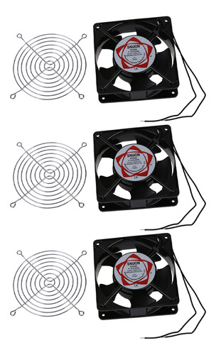 3 Ventiladores De Metal Para Computadora, 220-240 V, 0.14 A,