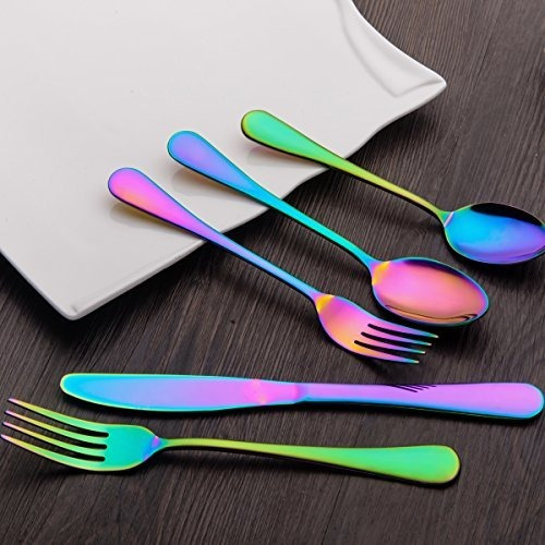 Berglander Cubiertos Set 20 Piezas De Acero Inoxidable Con T